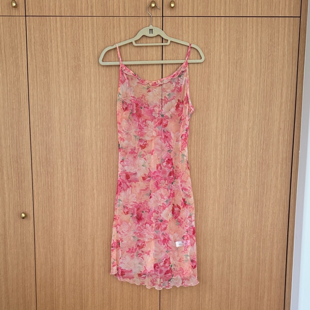 Vintage Chemise Pink Floral NWOT